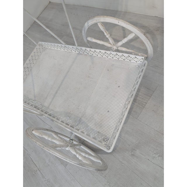 Vintage Mobile Serving Bar Cart For Sale - Image 12 of 13