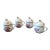 Vintage Mid Century Richard Ginori Italy Set 4 Cups For Sale