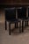 Late 20th Century Late 20th Century Postmodern Black Leather Dining Chairs — Set of Four For Sale - Image 5 of 7
