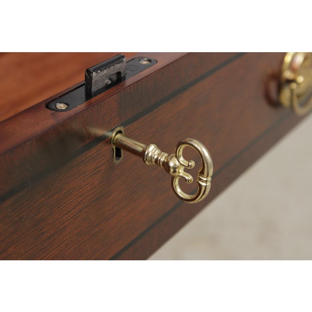 Jasper Federal Mahogany Secretary Desk Bookcase For Sale - Image 12 of 17