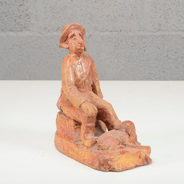 Inscribed Terracotta Sculpture, 1953 For Sale - Image 11 of 11