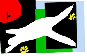 1983 MoMA Edition Matisse Jazz Lithograph "La Nageuse Dans L'Aquarium" (The Swimmer in the Aquarium)