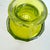 Antique Perfume Glass Bottle With Stopper Green Gold Ombre Vintage Cut Polished For Sale - Image 4 of 6