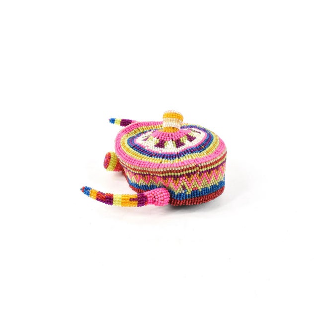 Early 20th Century Pende Beaded Chief's Hat For Sale - Image 4 of 7