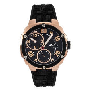 Alpina Avalanche Extreme 48mm Al650x5ae24/6 Rose Rubber Manual Wind Watch For Sale