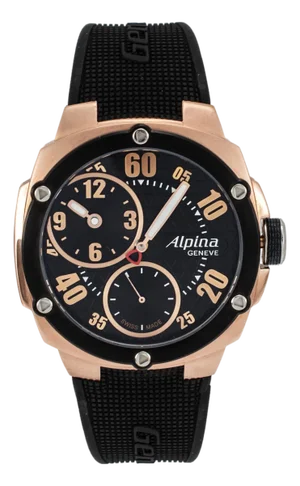 Alpina Avalanche Extreme 48mm Al650x5ae24/6 Rose Rubber Manual Wind Watch