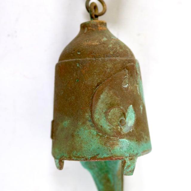 A 1960's hand-crafted cast patinated bronze wind bell designed for Arcosanti, an experimental Arizona community by Italian...