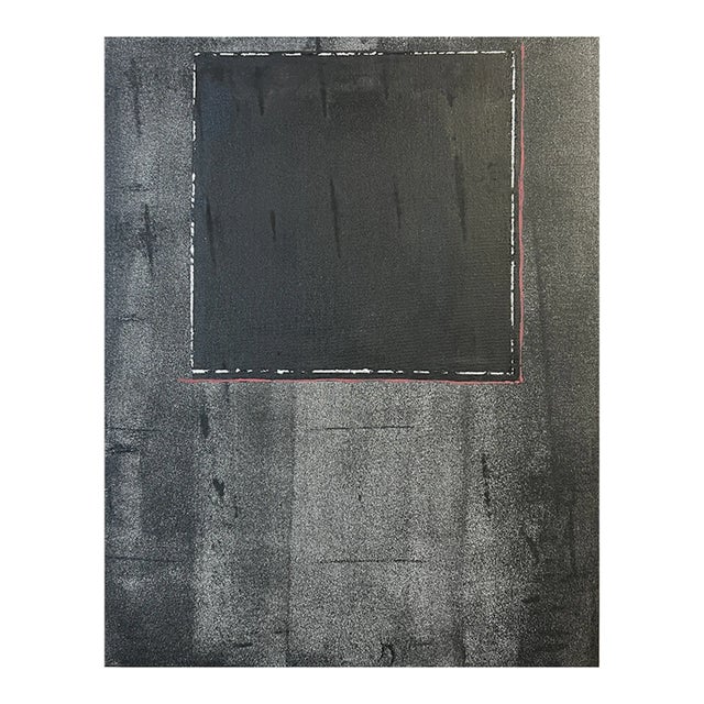 Original Painting With India Ink, Acrylic and Gold Leaf by Artist Carl George For Sale