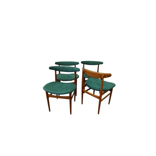 Mid-Century Modern Danish Teak Dining Chairs by Knud Faerch, 1960s, Set of 4 For Sale - Image 3 of 18