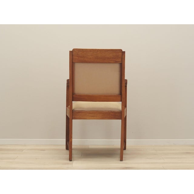 Vintage Art Deco Oak Chair, 1950s For Sale - Image 6 of 18