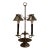 Vintage Adjustable Double Arm Antique Brass Lamp For Sale