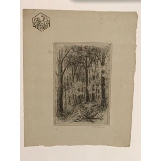 Jean Frélaut, Le Grand Meaulnes, 1946, Etchings, Set of 2 For Sale