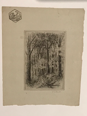 Jean Frélaut, Le Grand Meaulnes, 1946, Etchings, Set of 2