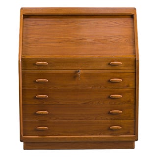 Mid-Century Modern Teak Secretary from Dyrlund, Denmark, 1960s For Sale