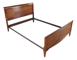 Mid Century Broyhill Mahogany Full Size Bed