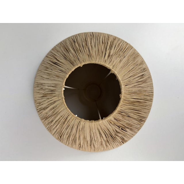 Mid-Century Modern French Brutalist Wood Turned Table Lamp by Charles Dudouyt, 1950s For Sale - Image 15 of 16