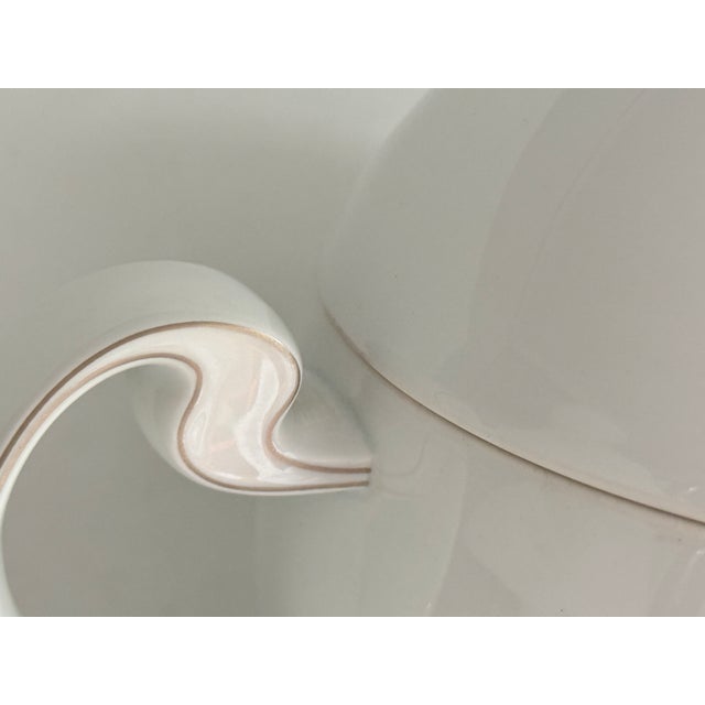 1990s Asimmetria Whitegold Soup Tureen by Bjorn Wiinblad for Rosenthal, 1988 For Sale - Image 5 of 6