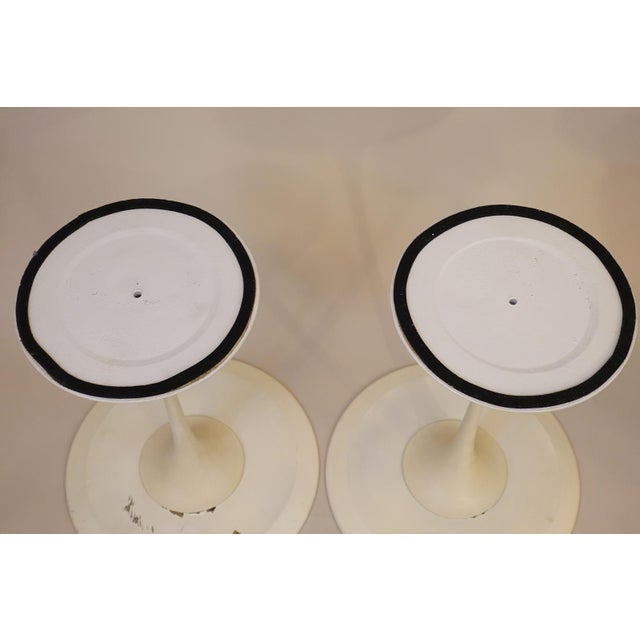 Rare Matched Pair Knoll Eero Saarinen "Tulip" Atomic Space Age Modern Sculpture Tables '58 For Sale - Image 11 of 12