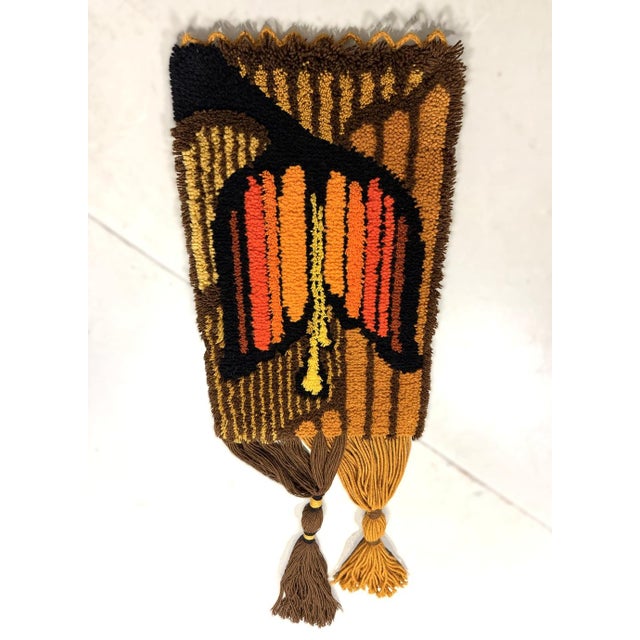 Textile Wool Tapestry Wall Hanging from Smyrnafix, 1970s For Sale - Image 7 of 10