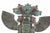 Late 20th Century Michael Little Elk Sterling Silver Turquoise Kachina Eagle Dancer Sculpture For Sale - Image 5 of 13