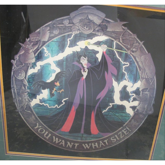 Walt Disney Maleficent 'You Want What Size!' Sleeping Beauty Ooak Display Print For Sale - Image 12 of 17