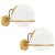 Gino Sarfatti Model 238/1 Wall Lamps in Champagne - a Pair For Sale In Los Angeles - Image 6 of 6