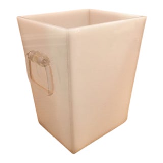 Plexiglass and Lucite Waste Basket/Container For Sale
