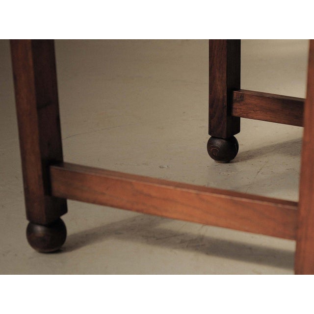 Brutalist Oak and Straw Armchair, France, 1950 For Sale - Image 18 of 18