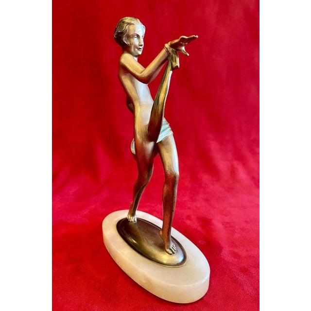 Dancer in Bronze by Joseph Lorenzl For Sale - Image 9 of 11
