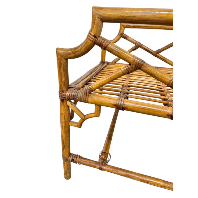 Vintage Bamboo & Rattan Arm Chairs - Set of 2 For Sale - Image 11 of 11