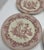 Mid-Century Modern Vintage I. Godinger & Co. Precious Scenes Transferware Pink and White Plates -Set of 4 For Sale - Image 3 of 4