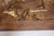 Pair Carved Wood Seated Rams Gold / Burgundy Wash For Sale - Image 12 of 14