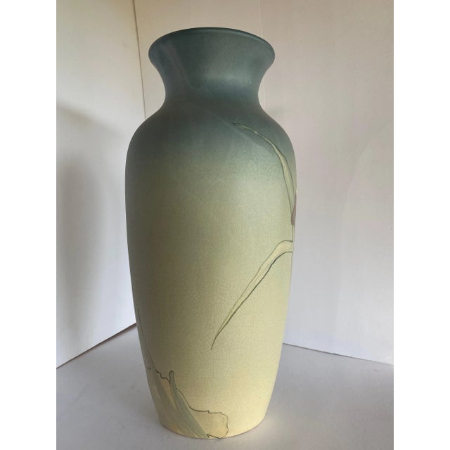 Antique Weller Pottery Hand-Painted Art Nouveau Vase For Sale In Los Angeles - Image 6 of 12