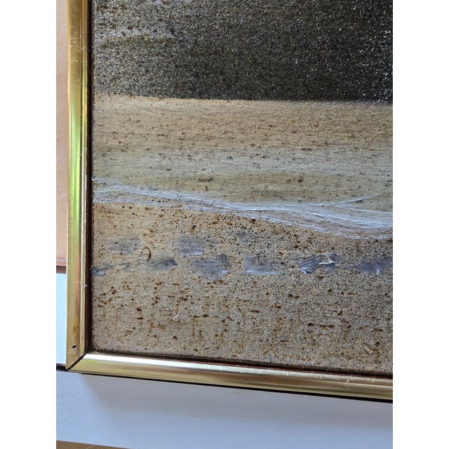 1970s 1970s Vintage Mid Century Modern Abstract Painting Signed, Framed For Sale - Image 5 of 8