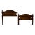 Vintage Twin Size Traditional Style Cannonball Headboard and Footboard For Sale