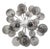 21st Century Nova Polished Nickel Smoky Bubbles Murano Sputnik Chandelier by Fabio LTD For Sale