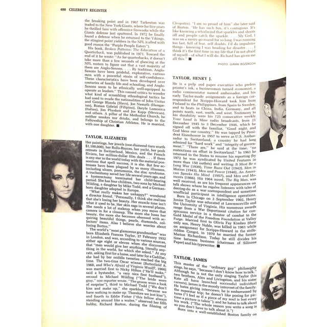 "Celebrity Register" 1973 Blackwell, Earl For Sale - Image 9 of 13