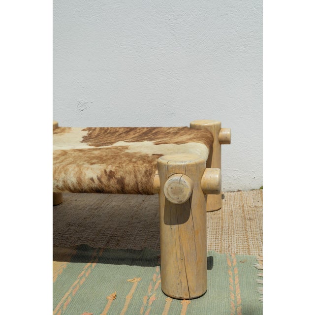 Contemporary Late 20th Century Cowhide Coffee Table For Sale - Image 3 of 6