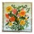 1970s Colorful Floral Finished Needlepoint Canvas For Sale