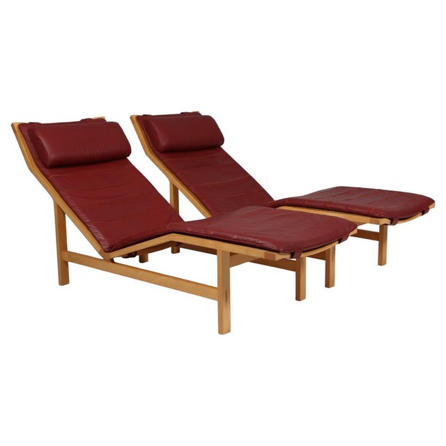 Chaise Lounge in Leather by Rud Thygesen & Johnny Sørensen For Sale - Image 9 of 9
