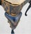 Wood 1970s Hollywood Regency Hand Painted Chinoiserie Black Birds Scene Queen Anne Side Arm Chairs-a Pair For Sale - Image 7 of 13
