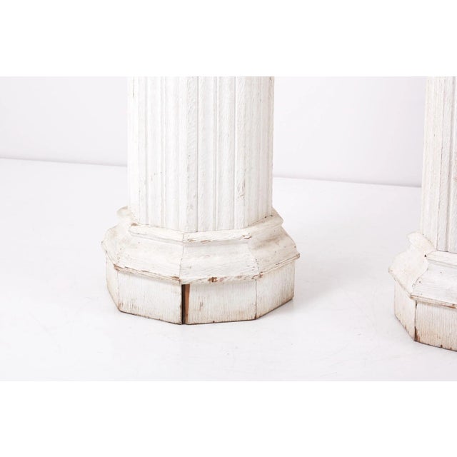 Vintage Italian Oak Pedestals, Set of 2 For Sale - Image 3 of 9