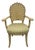 Vintage Italian Venetian Grotto Hollywood Regency Style Carved Shell Back Armchair For Sale