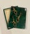 Green Penshell Box With Brass Monkeys For Sale - Image 4 of 6