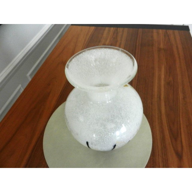 Iwata Glass Japanese Iwata MCM Art Glass Vase 10" For Sale - Image 4 of 6