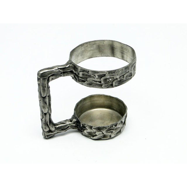 Postmodern Greek Tin Tea Basket, 1970s For Sale - Image 4 of 8