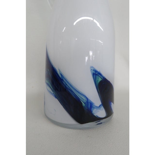 Mid Century Modern Art Glass Tall Vase Jug Pitcher 4684b For Sale - Image 9 of 13