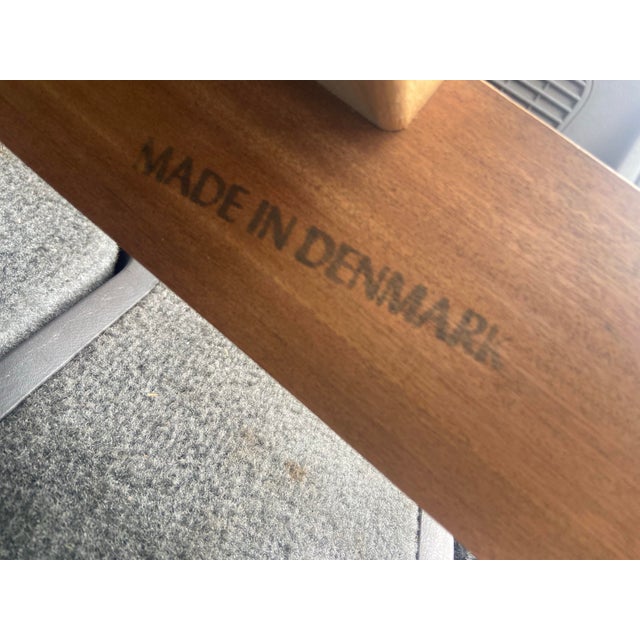 Vintage Mid-Century Modern Teak Danish Made in Denmark Large Conference Table For Sale - Image 12 of 12