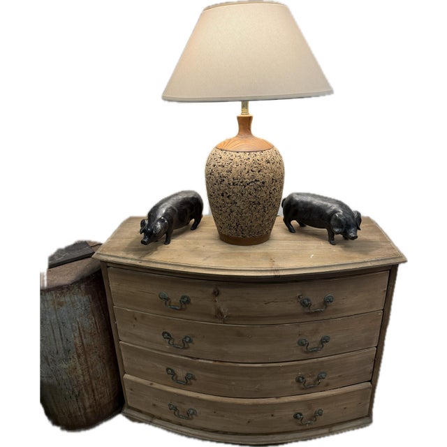 Milo Baughman Large Cork Lamp Vintage Milo Baughman Design , Warmth and Wood. For Sale - Image 4 of 9