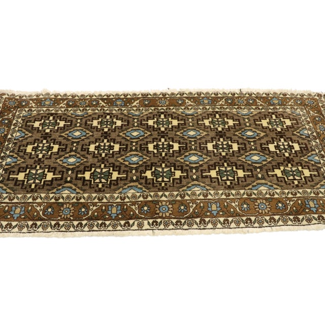 Tribal Vintage Persian Mashhad Rug, 01'10 X 03'11 For Sale - Image 3 of 9
